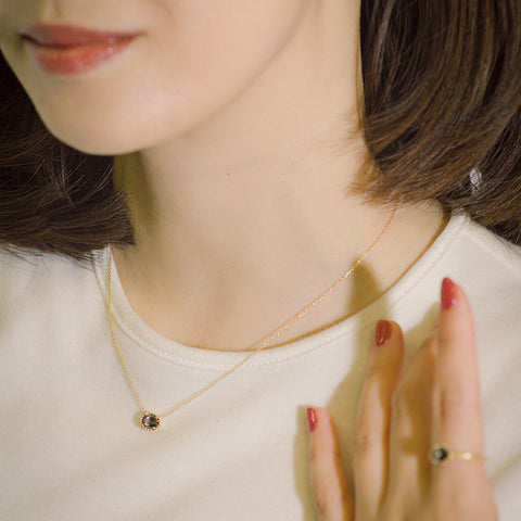 YGキャビアグレースピネルネックレス